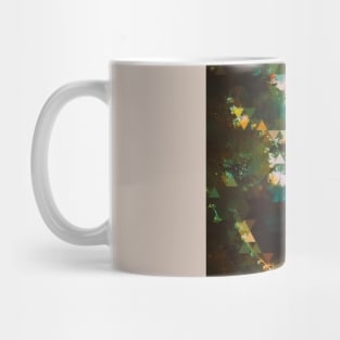 LIFE IN WATER Abstract Glitch Art Mug